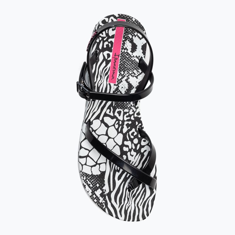 Ipanema Fashion moteriški juodai balti sandalai 83179-20829 6