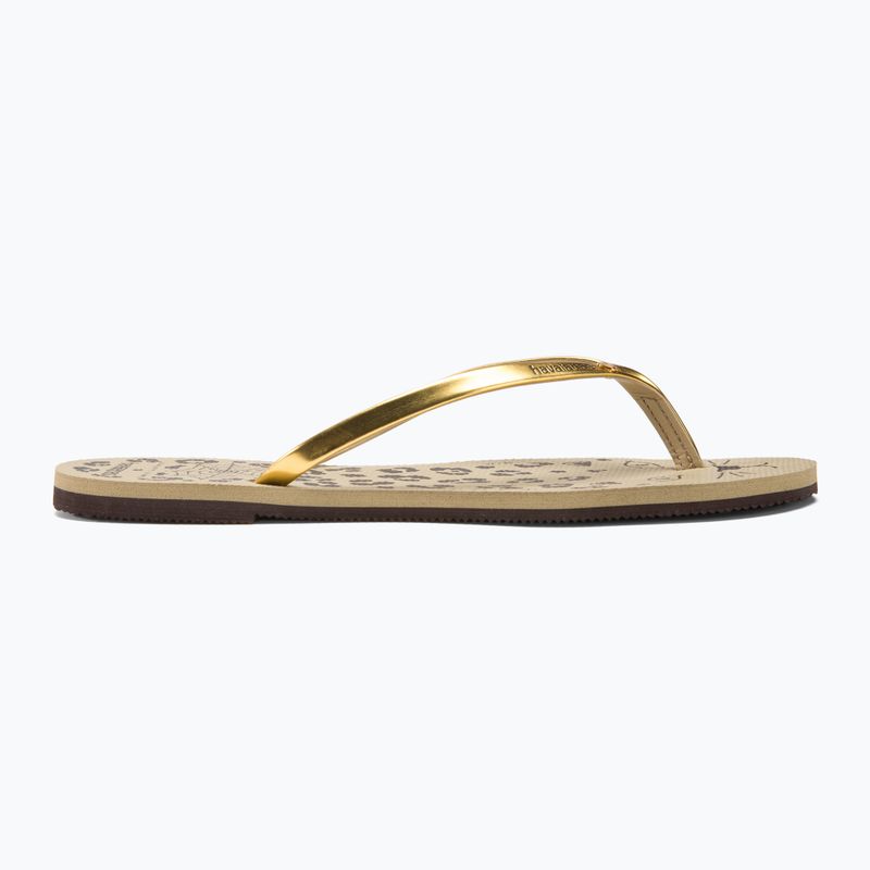 Havaianas You Charlotte smėlio/pilkos spalvos šlepetės 2