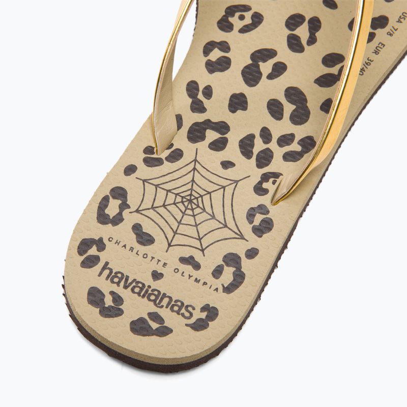 Havaianas You Charlotte smėlio/pilkos spalvos šlepetės 8