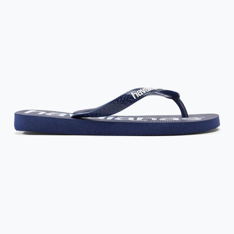 Havaianas Top Logomania šlepetės tamsiai mėlynos H4144264 2