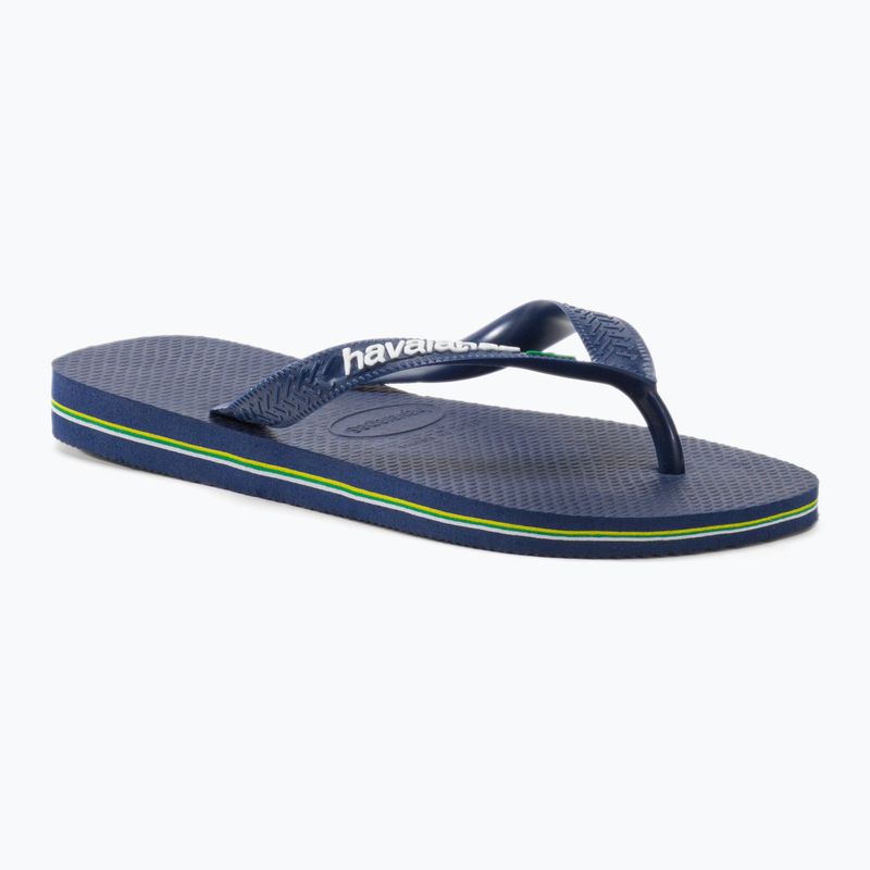 Havaianas Brasil Logo tamsiai mėlynos šlepetės H4110850