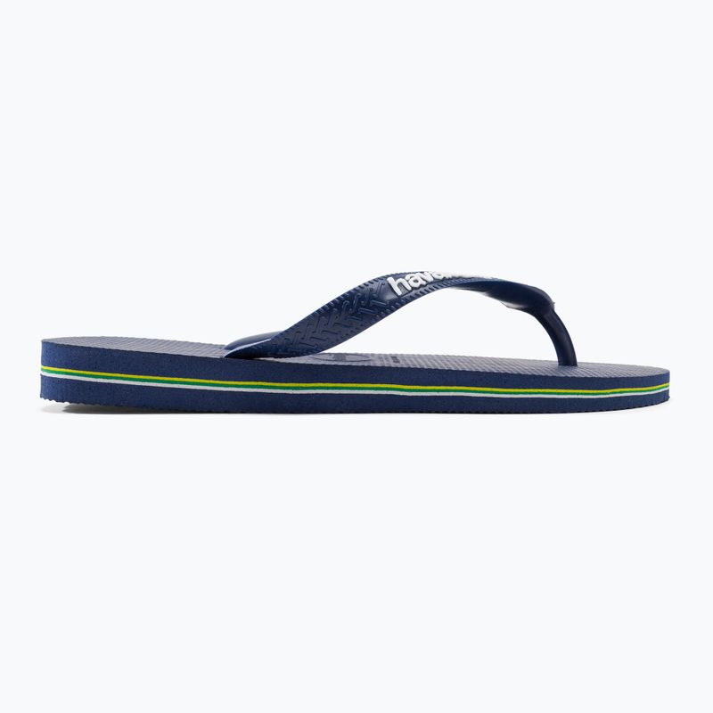 Havaianas Brasil Logo tamsiai mėlynos šlepetės H4110850 2