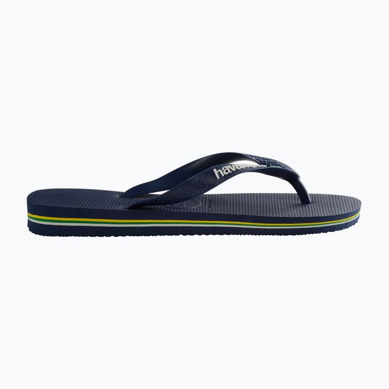 Havaianas Brasil Logo tamsiai mėlynos šlepetės H4110850 9