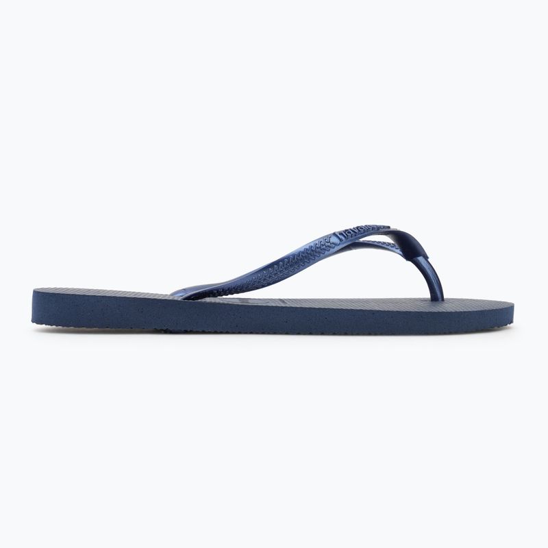 Moteriškos šlepetės per pirštą Havaianas Slim navy blue 2