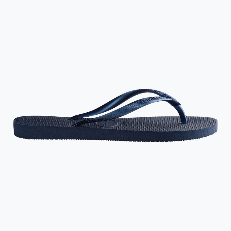 Moteriškos šlepetės per pirštą Havaianas Slim navy blue 2