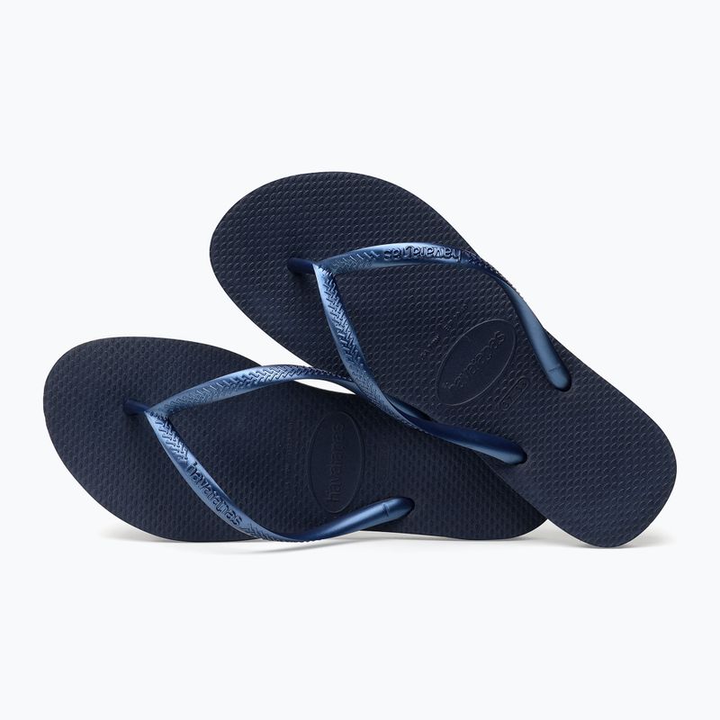Moteriškos šlepetės per pirštą Havaianas Slim navy blue 4