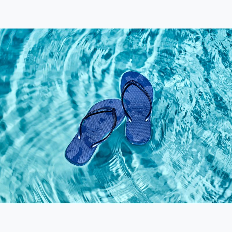 Moteriškos šlepetės per pirštą Havaianas Slim navy blue 8