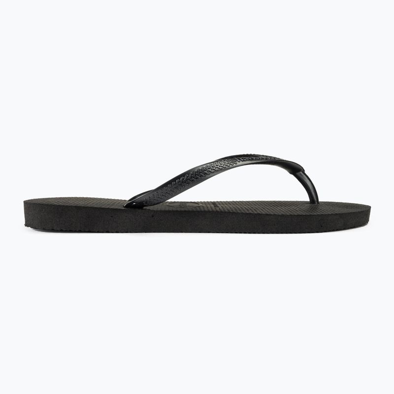 Moteriškos šlepetės per pirštą Havaianas Slim black 2