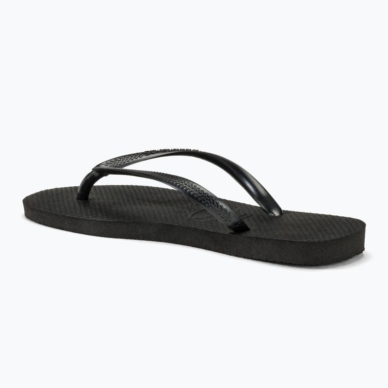 Moteriškos šlepetės per pirštą Havaianas Slim black 3