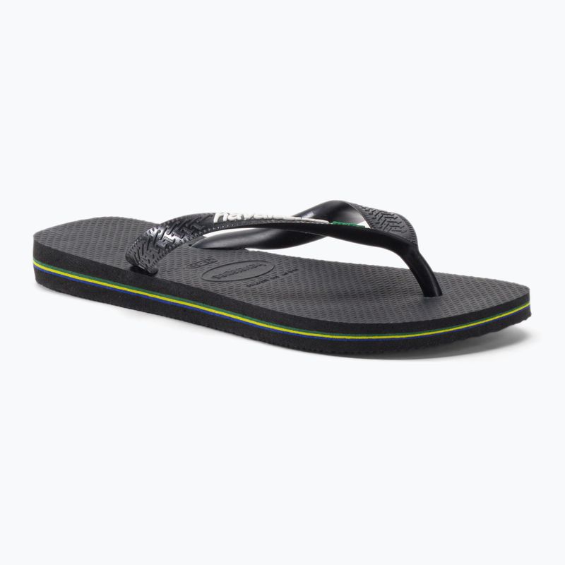 Havaianas Brasil Logo šlepetės juodos H4110850