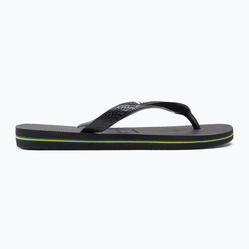 Havaianas Brasil Logo šlepetės juodos H4110850 2