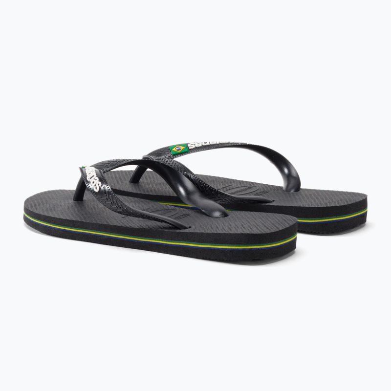 Havaianas Brasil Logo šlepetės juodos H4110850 3