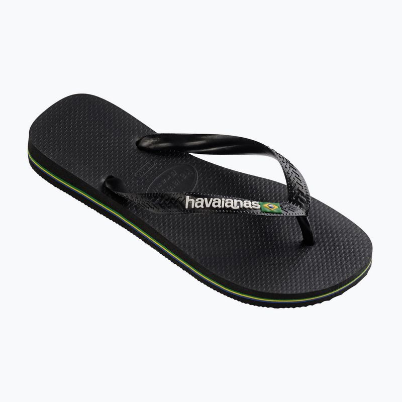 Havaianas Brasil Logo šlepetės juodos H4110850 8