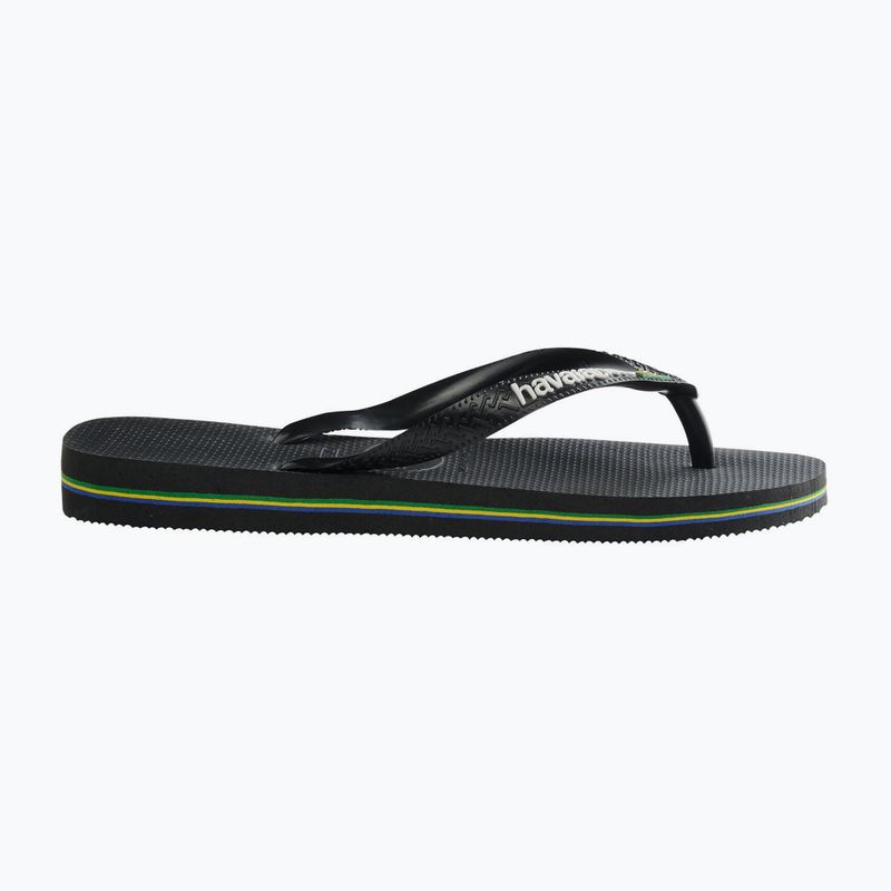 Havaianas Brasil Logo šlepetės juodos H4110850 9