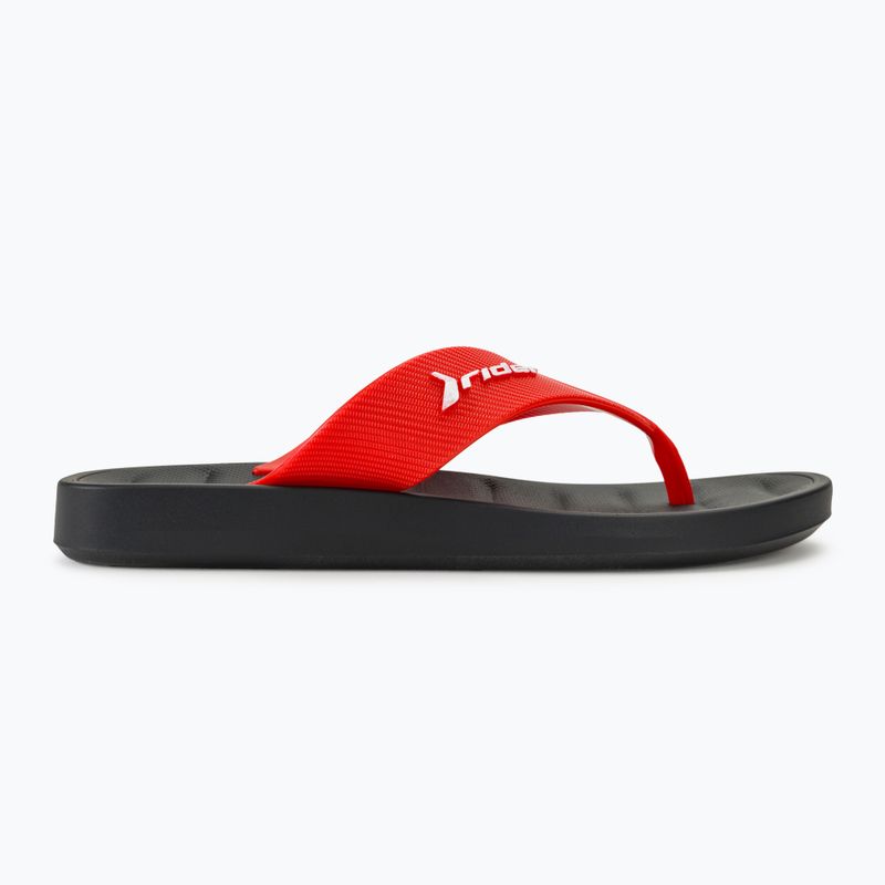 Vaikiškos šlepetės per pirštą RIDER Free Thong Kids black/red 2