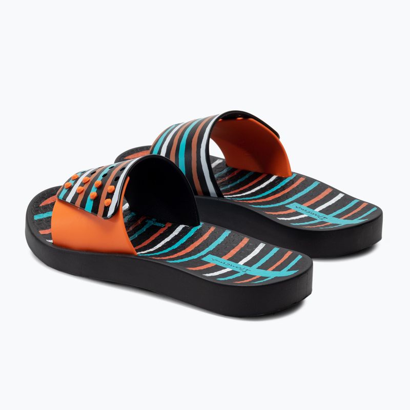 Ipanema Unisex Slide vaikiškos šlepetės juoda ir oranžinė 83231-23024 3