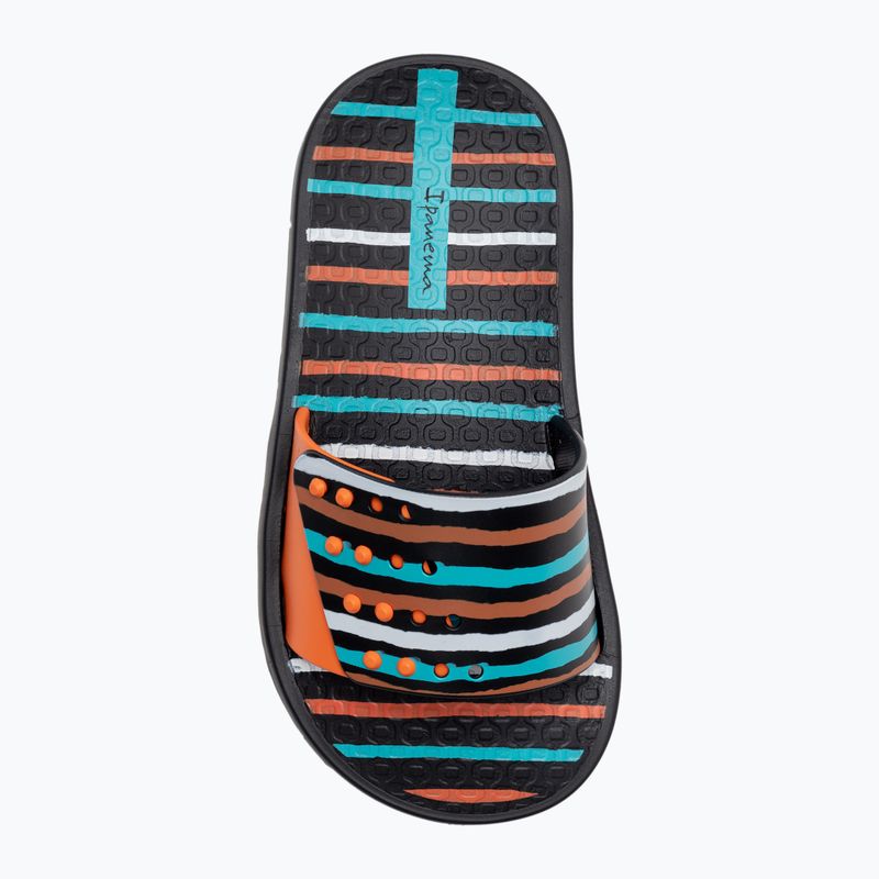 Ipanema Unisex Slide vaikiškos šlepetės juoda ir oranžinė 83231-23024 6