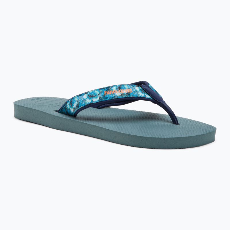 Vyriškos "Havaianas Surf Material" sidabrinės/mėlynos šlepetės