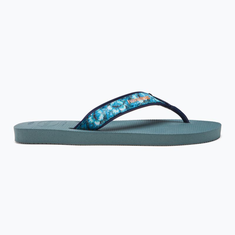 Vyriškos "Havaianas Surf Material" sidabrinės/mėlynos šlepetės 2