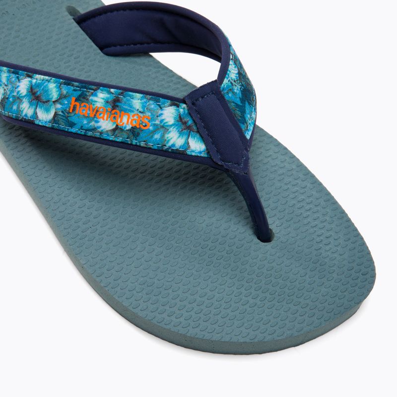 Vyriškos "Havaianas Surf Material" sidabrinės/mėlynos šlepetės 7