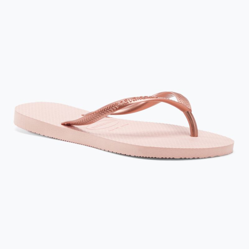 Moteriškos Havaianas Slim šlepetės rožinės spalvos H4000030