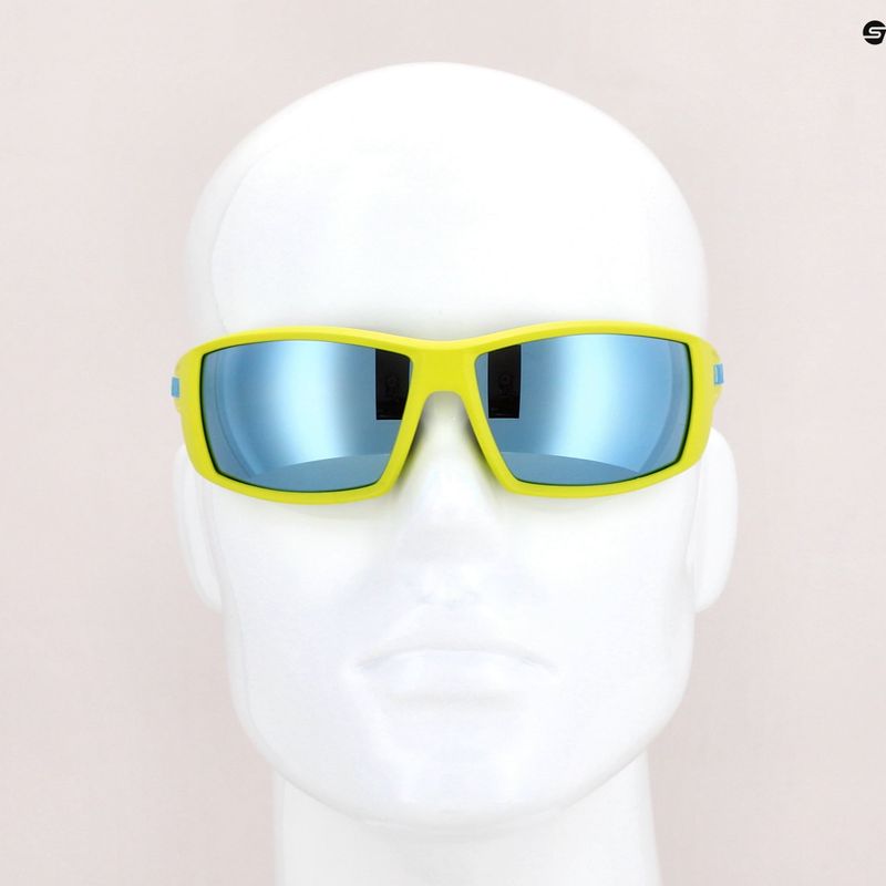 Bliz Drift matiniai limegreen/dūmų mėlynos spalvos akiniai keliems dviračiams 10