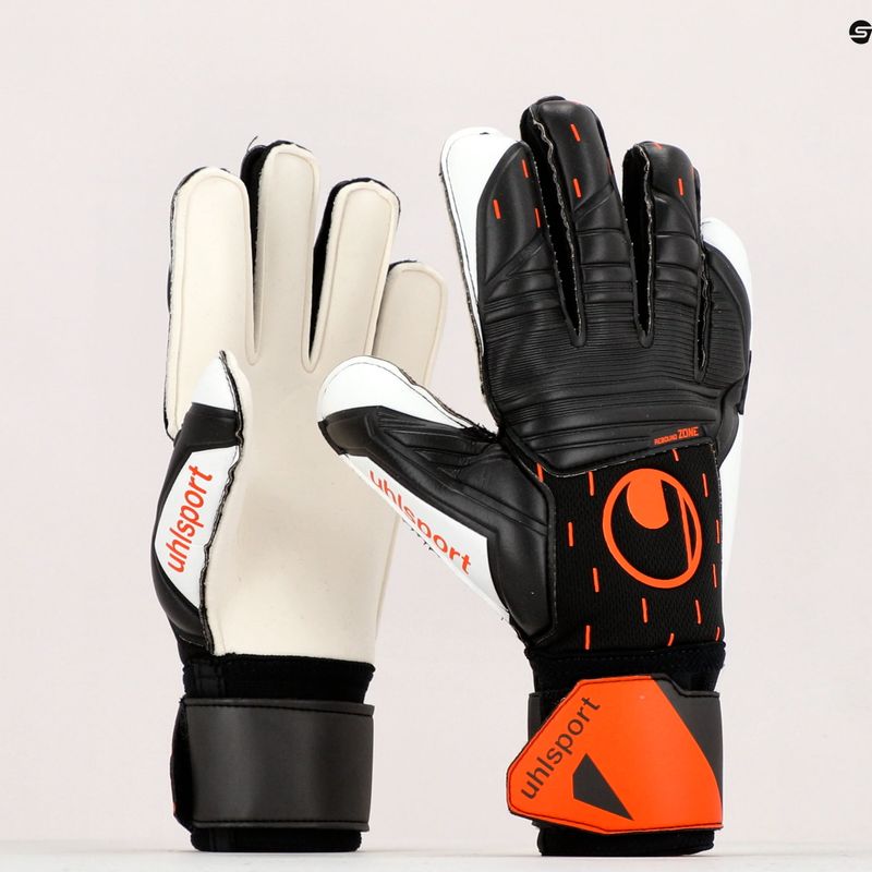 Uhlsport Speed Contact Soft Pro vartininko pirštinės juodai baltos 101126801 9