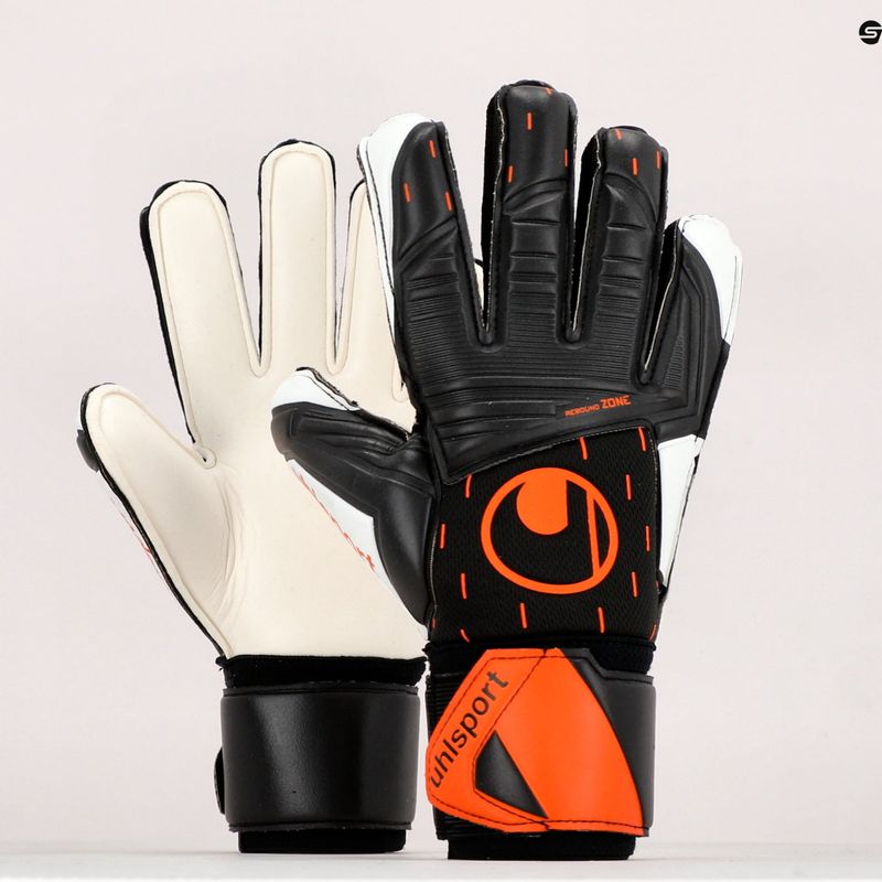 Uhlsport Speed Contact Supersoft juodai baltos vartininko pirštinės 101126601 9