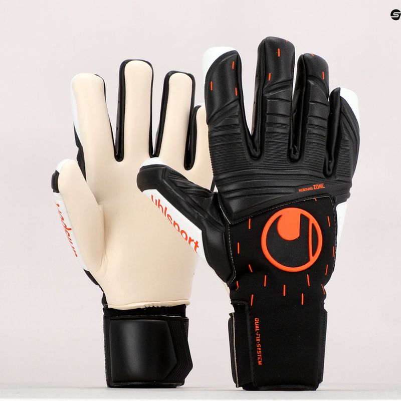 Uhlsport Speed Contact Absolutgrip Hn vartininko pirštinės juodai baltos 101126401 9