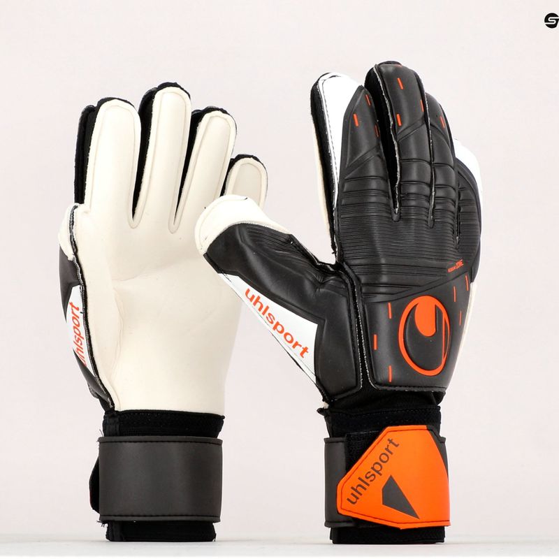 Uhlsport Speed Contact Soft Flex Frame vartininko pirštinės juodai baltos 101126701 9