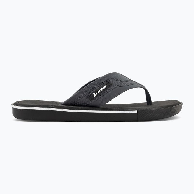 Vyriškos šlepetės per pirštą RIDER Spin Thong Ad black/grey/black 2