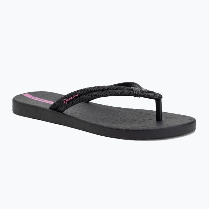 Moteriškos šlepetės per pirštą Ipanema Diversa black/lilac