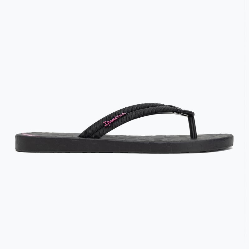 Moteriškos šlepetės per pirštą Ipanema Diversa black/lilac 2
