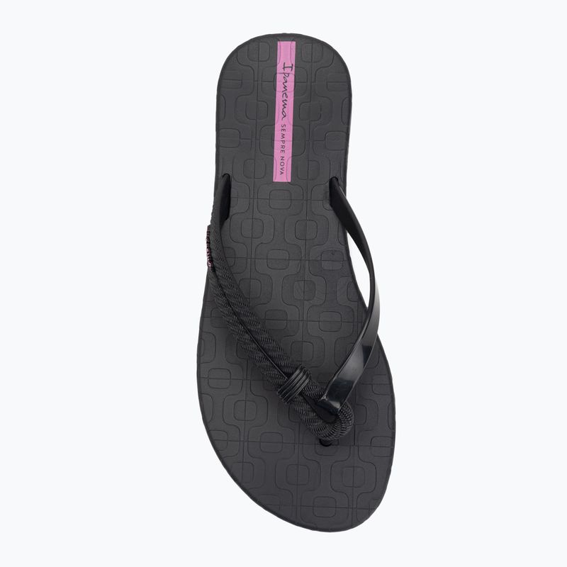 Moteriškos šlepetės per pirštą Ipanema Diversa black/lilac 5
