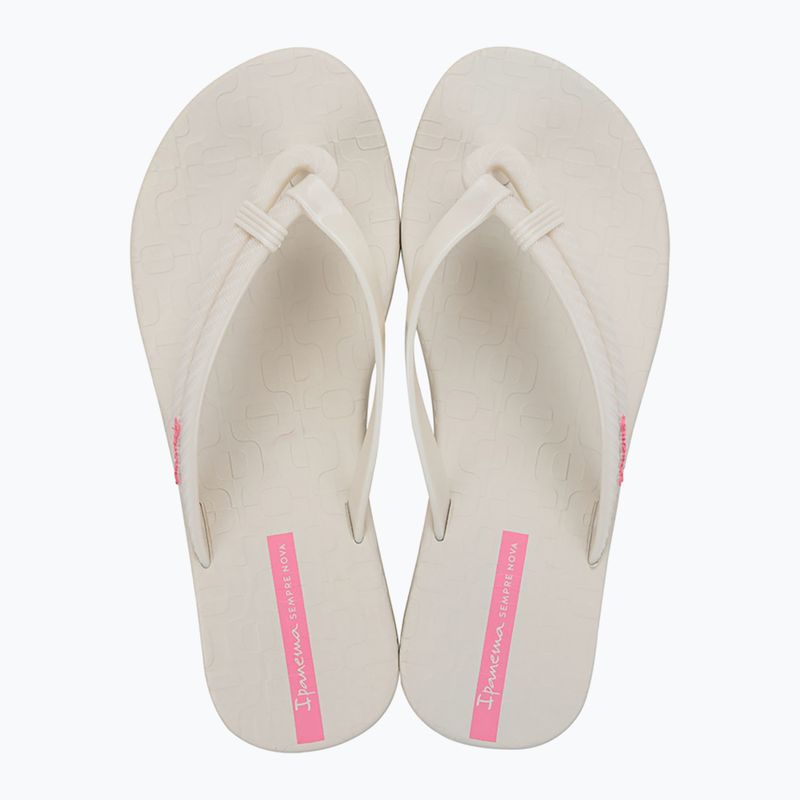 Moteriškos šlepetės per pirštą Ipanema Diversa off white/pink 2