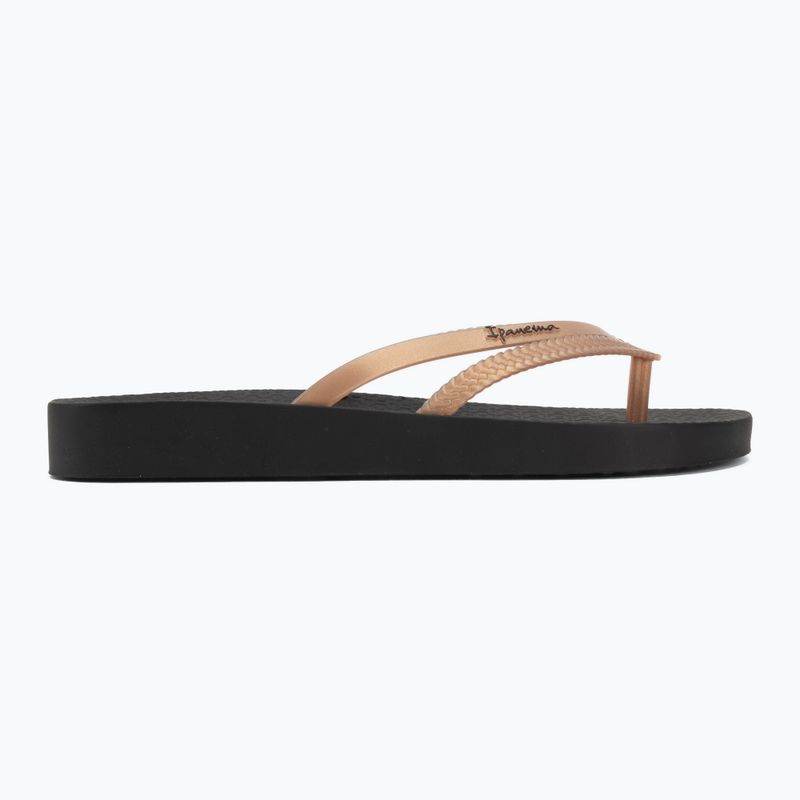 Moteriškos šlepetės per pirštą Ipanema Bossa Soft V black/gold 2