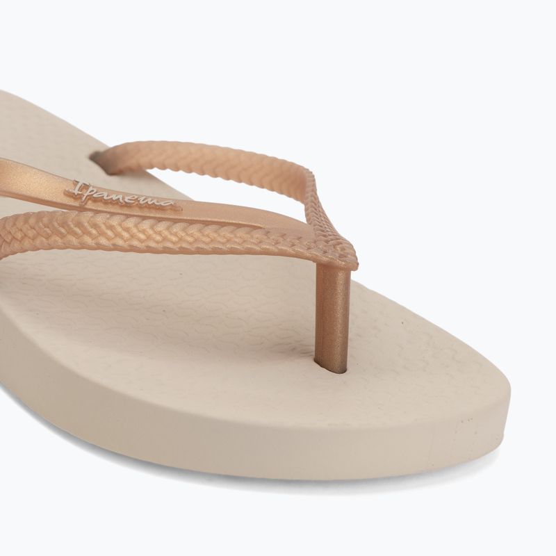 Moteriškos šlepetės per pirštą Ipanema Bossa Soft V beige/gold 7