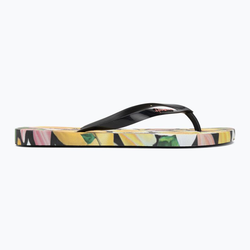 Moteriškos šlepetės per pirštą Ipanema Arte black/yellow/pink 2