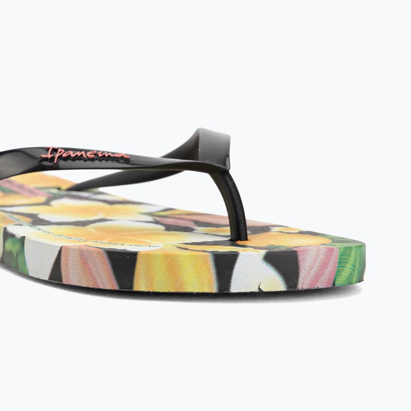 Moteriškos šlepetės per pirštą Ipanema Arte black/yellow/pink 7