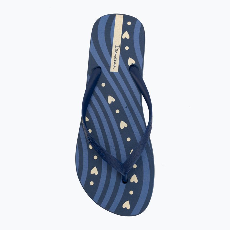 Moteriškos šlepetės per pirštą Ipanema Classica Happy XVIII blue/blue/beige 5