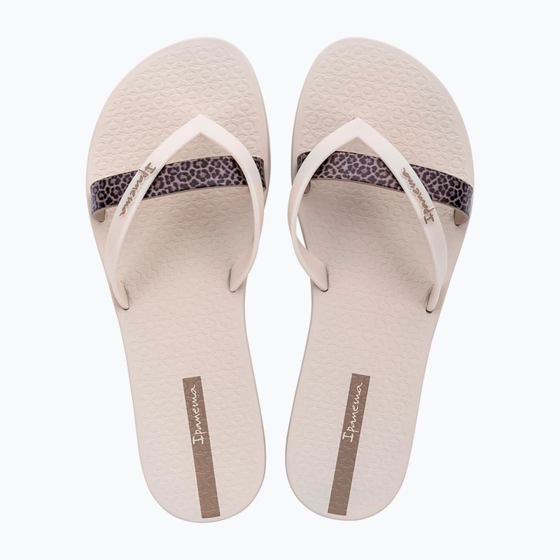 Moteriškos šlepetės per pirštą Ipanema Kirei Chic light beige/beige 2