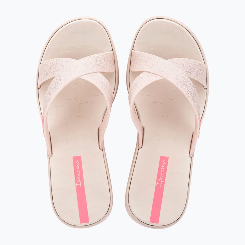 Moteriškos šlepetės Ipanema High Fashion II Slide beige/glitter/pink 2
