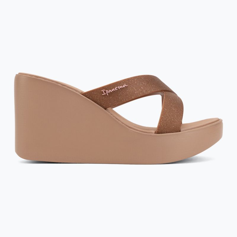 Moteriškos šlepetės Ipanema High Fashion II Slide brown/glitter/pink 2