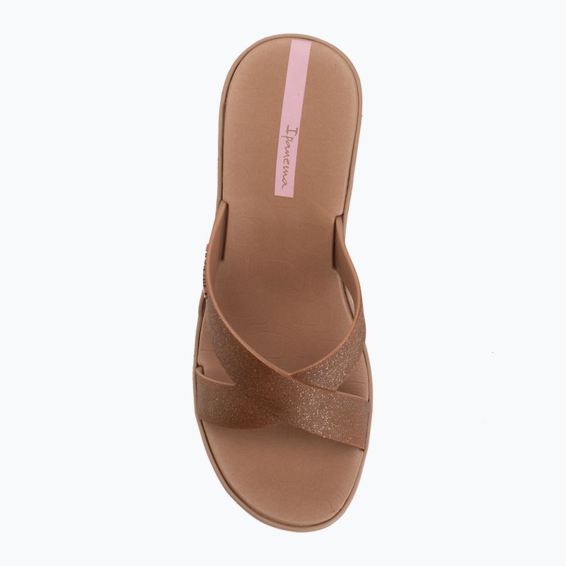 Moteriškos šlepetės Ipanema High Fashion II Slide brown/glitter/pink 5