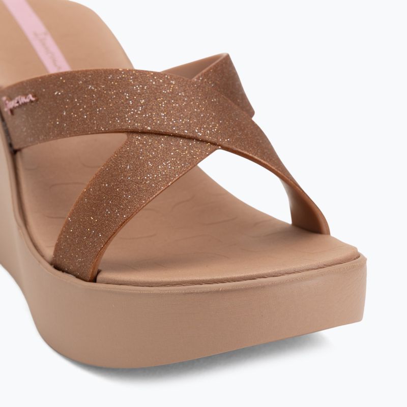 Moteriškos šlepetės Ipanema High Fashion II Slide brown/glitter/pink 7