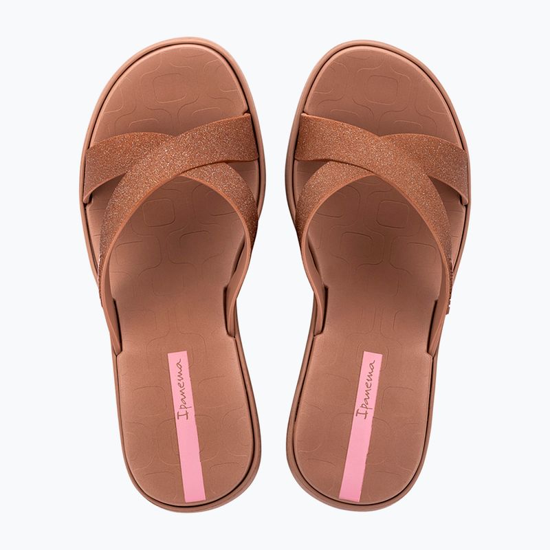 Moteriškos šlepetės Ipanema High Fashion II Slide brown/glitter/pink 2