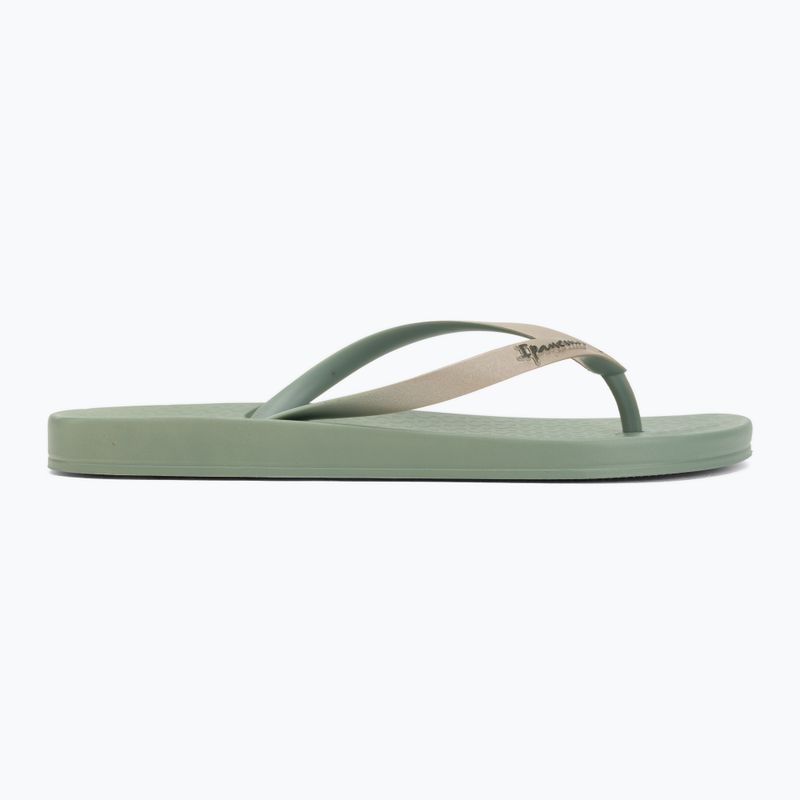 Moteriškos šlepetės per pirštą Ipanema Anat Connect II green/gold 2
