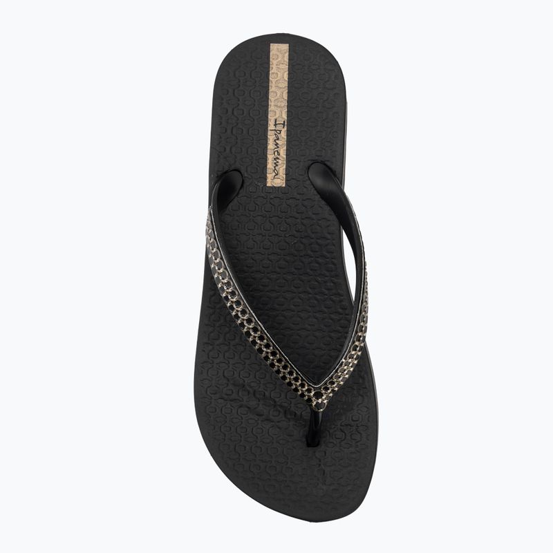 Moteriškos šlepetės per pirštą Ipanema Mesh XI Plat black/black/gold 5