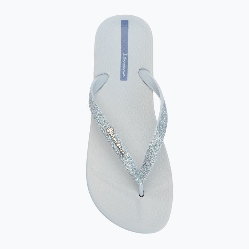 Moteriškos šlepetės per pirštą Ipanema Anatomica Lolita light blue/glitter blue 5