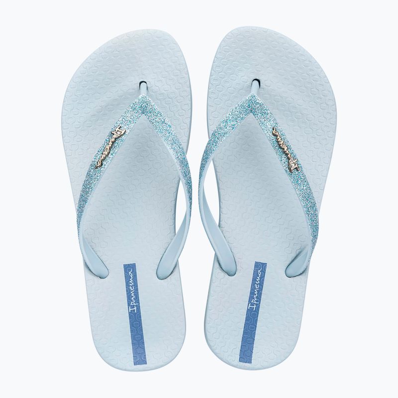 Moteriškos šlepetės per pirštą Ipanema Anatomica Lolita light blue/glitter blue 2